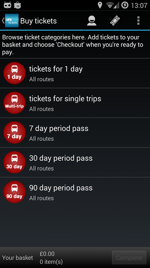 Unilink M-Tickets截图2