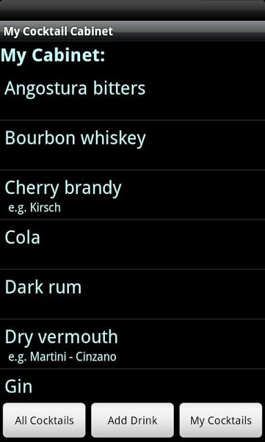 My Cocktail Cabinet截图3