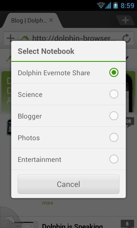 Dolphin: Evernote Add-on截图4