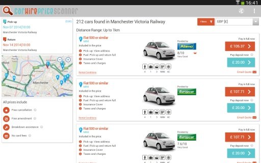 Car Hire Price Scanner截图2