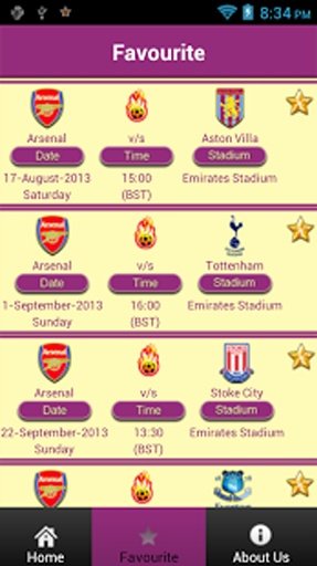 EPL Fixtures截图3