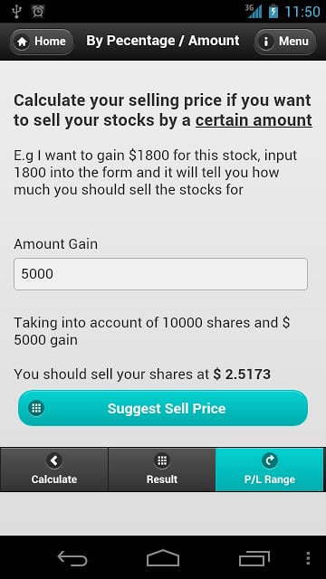 Stocks Calculator Singapore截图1