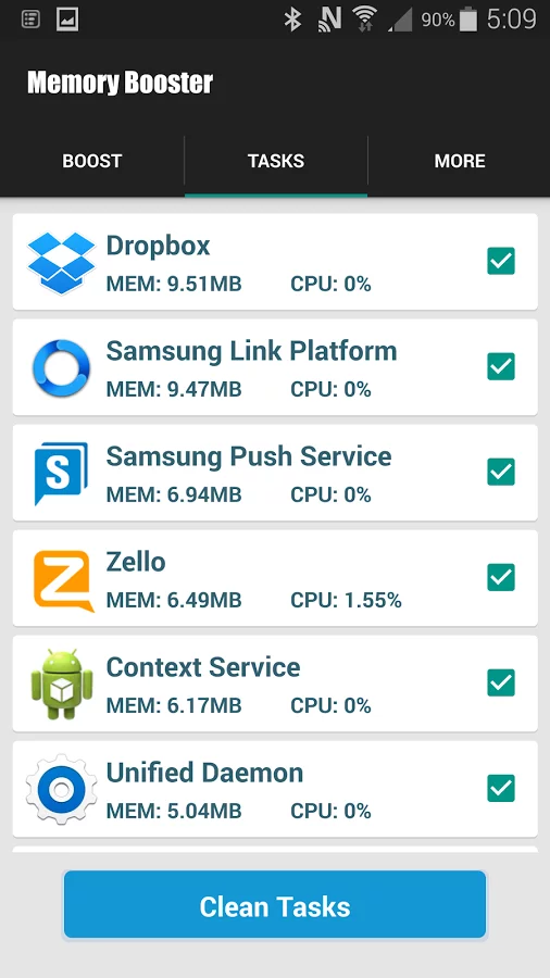 Memory Booster Optimize to HTC截图4