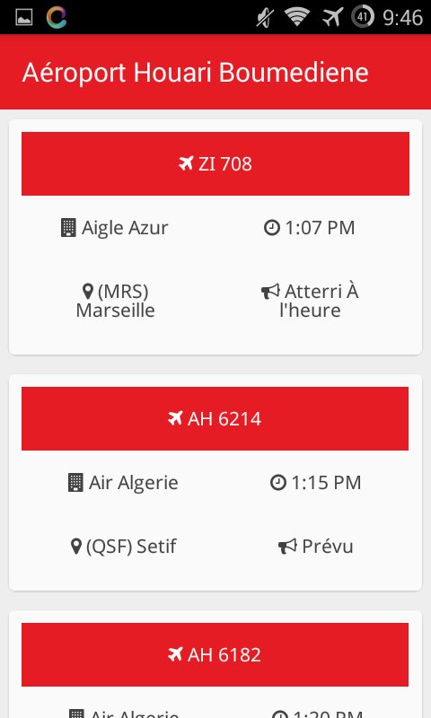 Air Algérie Horaire des vols截图3