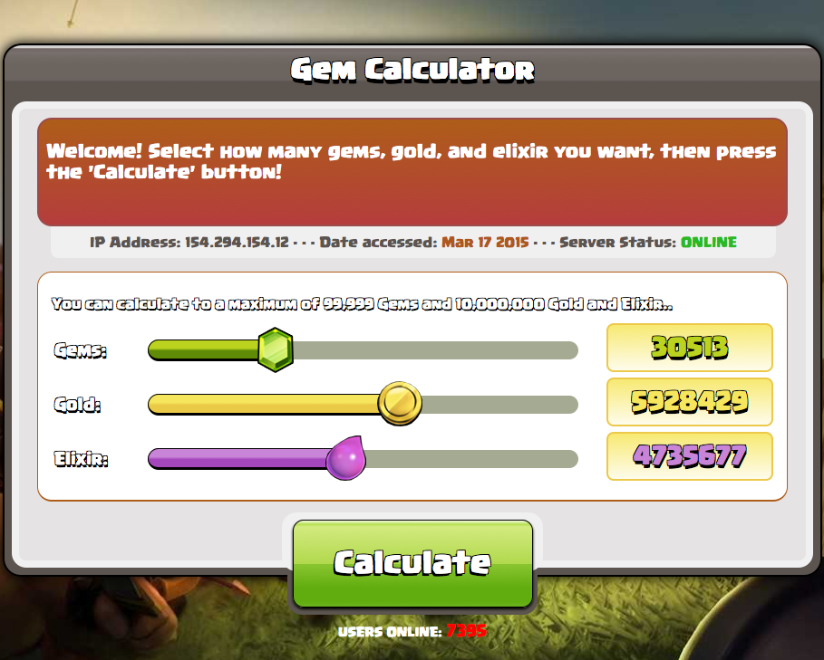 Gem Calculator: COC Tutorial截图1