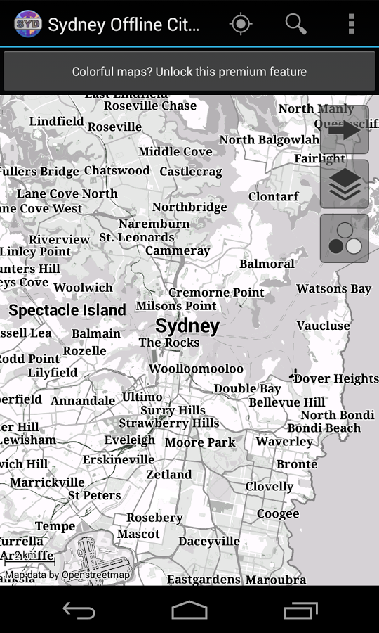 Sydney Offline City Map Lite截图9