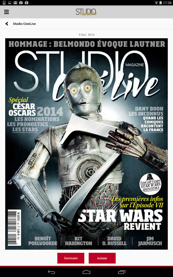 Studio Ciné Live - Magazine截图3