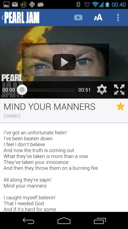 Pearl Jam Lyrics截图9