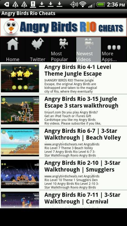 Angry Birds Rio Cheats截图2