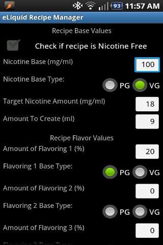 eLiquid Recipe Manager Lite截图1