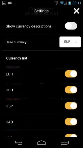 a.Currency Converter ECB截图4