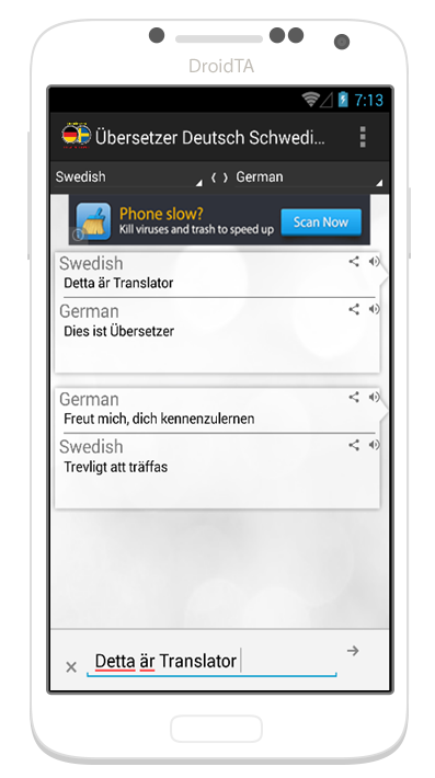 Übersetzung Deutsch Schwedisch截图2