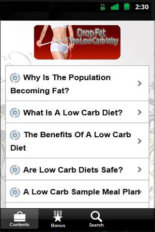 Lose Fat The Low Carb Way FREE截图2