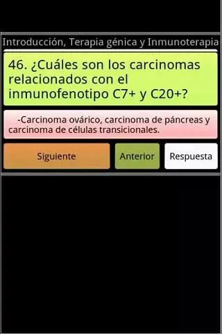 Oncología preguntas de examen截图2