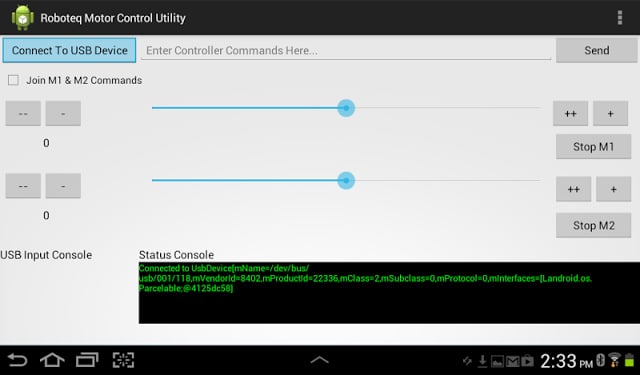 RoboteQ Motor Control Utility截图3