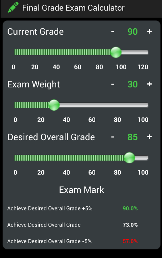 Final Grade Exam Calculator截图3