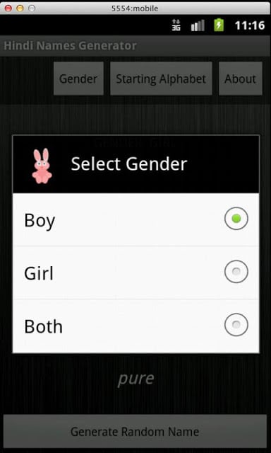 Hindi Baby Name Generator截图1