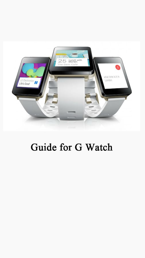 Guide for LG G Watch截图2