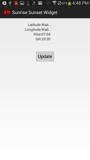 Sunrise and Sunset Widget截图1