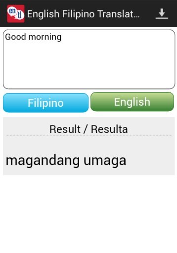 Tagalog English Translator截图1