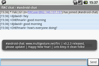 fIRC chat (old version)截图3