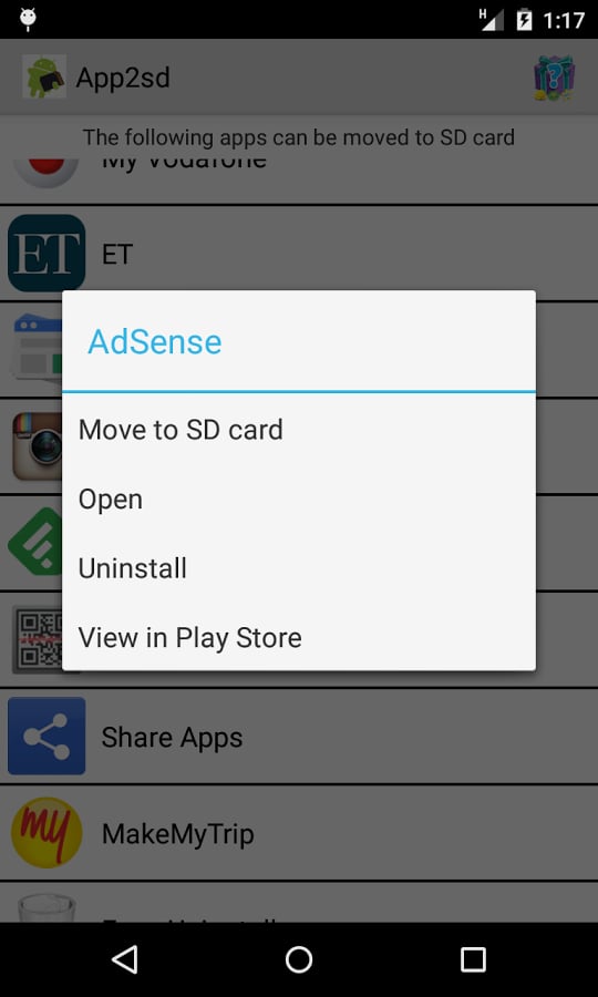 Appmgr4 Move app to SD C...截图1