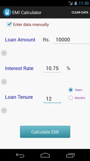 Basic EMI Calculator截图3
