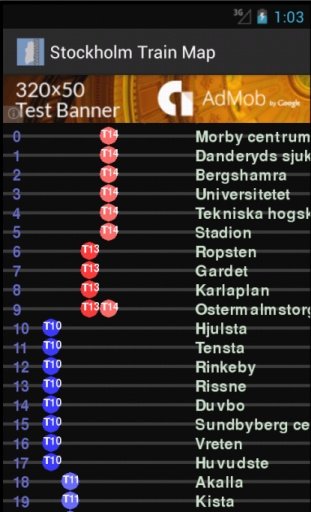 Stockholm Train Map截图1