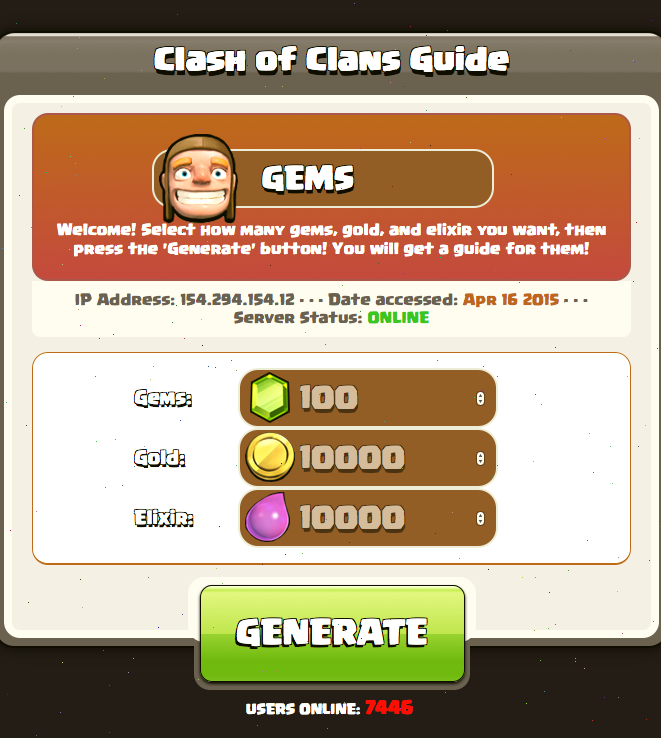 Gem Cheats in Coc截图1