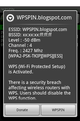 WPSPIN. WPS Wireless Scanner.截图5