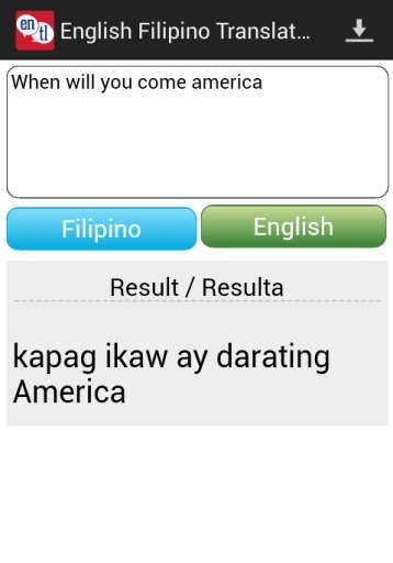 Tagalog English Translator截图2