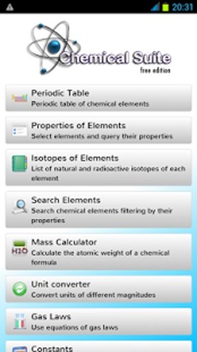 Chemical Suite Free截图4