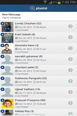 Plustxt - A great texting app截图3