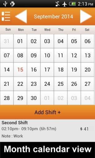Shift Tracker Free截图6