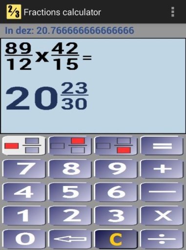 Fraction Calculator截图1