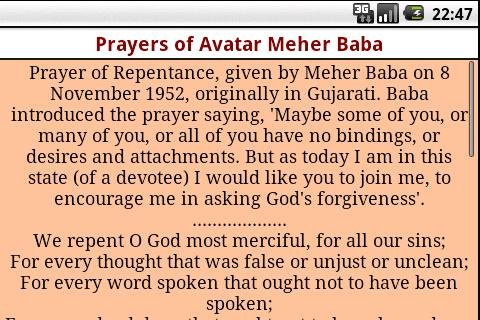 Prayers of Avatar Meher Baba截图5