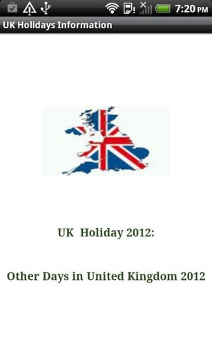 UK Holiday Details截图1