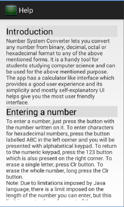 Number System (Base) Converter截图2