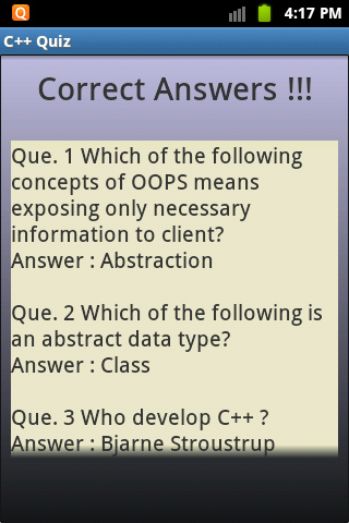 C++ Quiz截图5