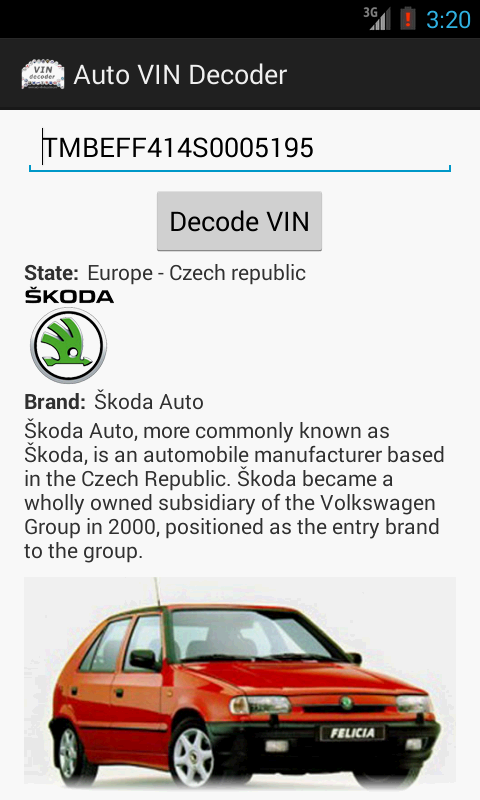 Auto VIN Decoder截图2