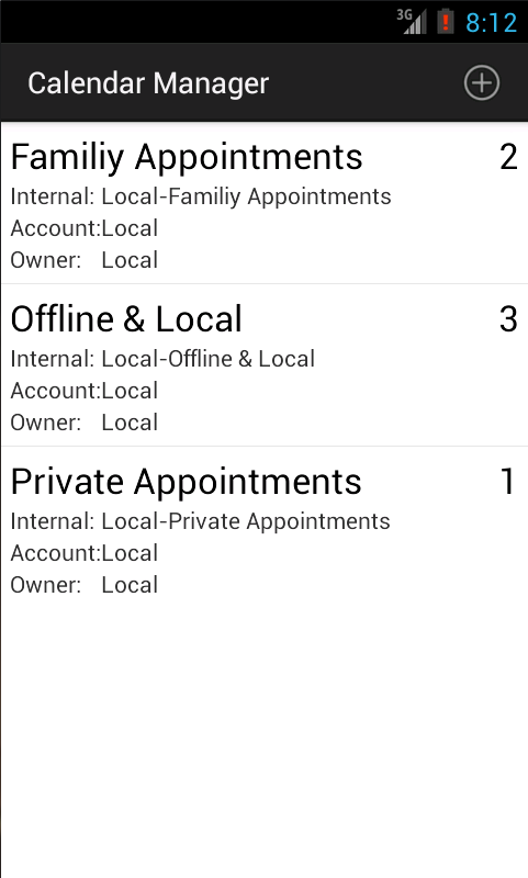Offline Calendar Manager截图2