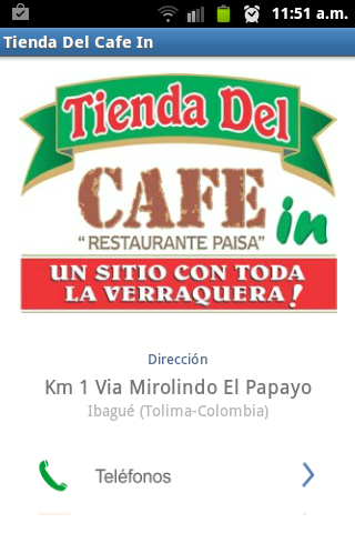 Tienda Del Cafe In Bar Ibagué截图1