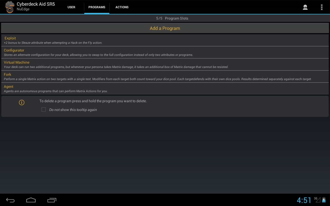 Shadowrun Cyberdeck Aid截图6