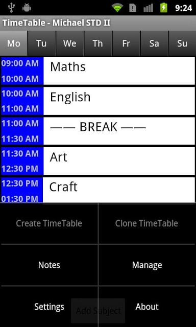 Time Table Lite截图3