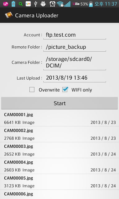 Camera Upload to FTP截图2