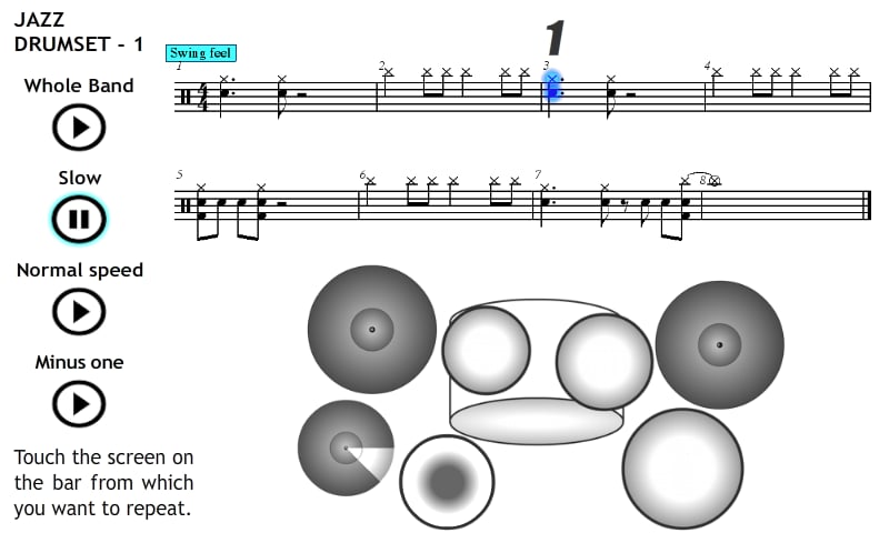 Play Drums Set Jazz 1截图3