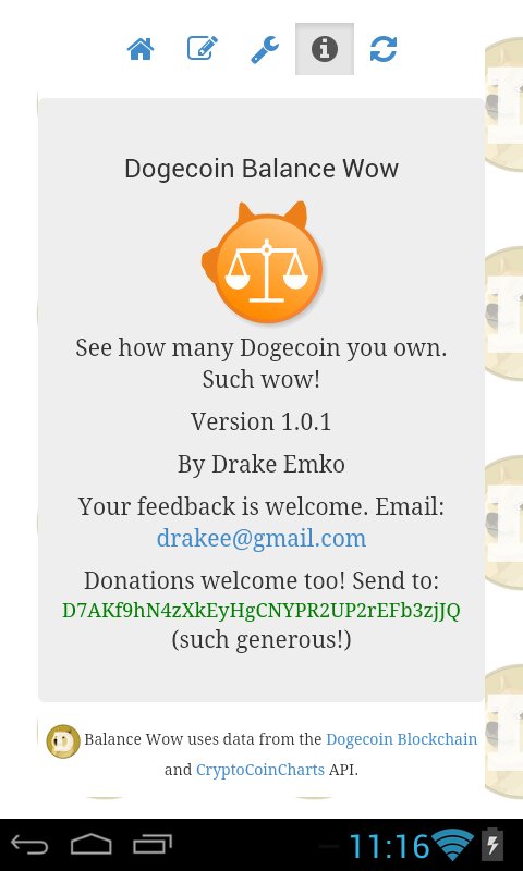 Dogecoin Balance Wow截图1