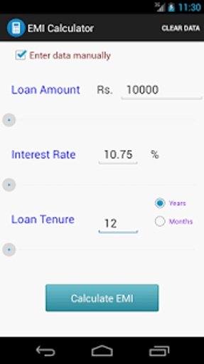 Basic EMI Calculator截图4