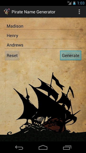 Pirate Name Generator截图3