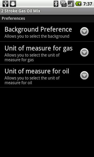 2 Stroke Gas Oil Mix Calc截图2